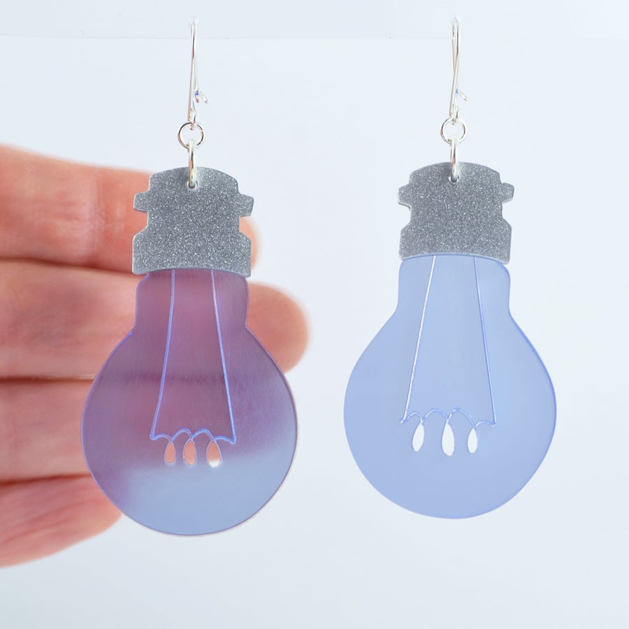 Blue glow in deals the dark earrings